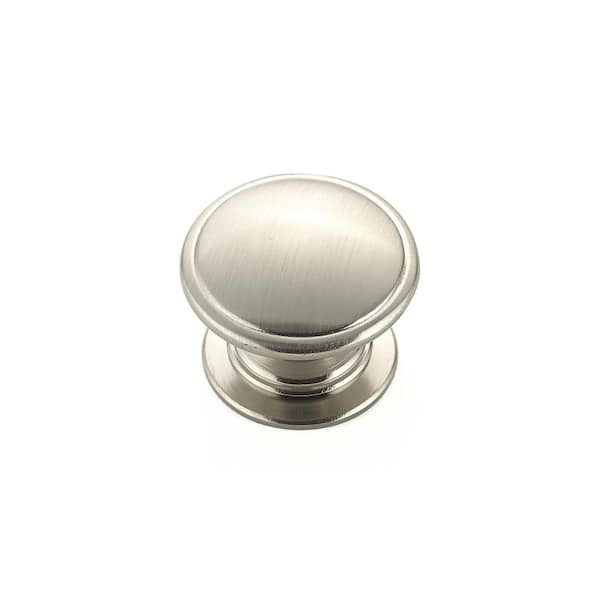 Richelieu Hardware Mont-Royal Collection 1-1/4 in. (32 mm) Brushed Nickel Traditional Cabinet Knob