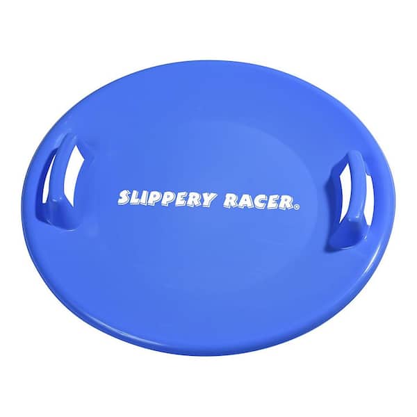 Slippery Racer Downhill Pro Blue Adults and Kids Saucer Disc Snow Sled