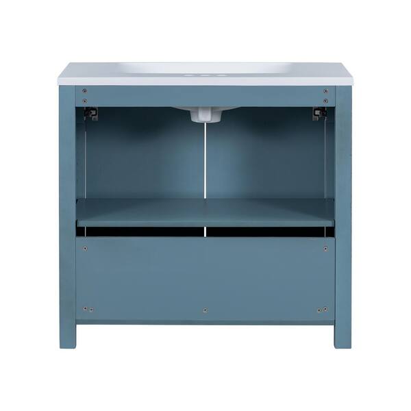 36 in. W x 18 in. D x 34 in. H in Single Sink Freestanding Retro