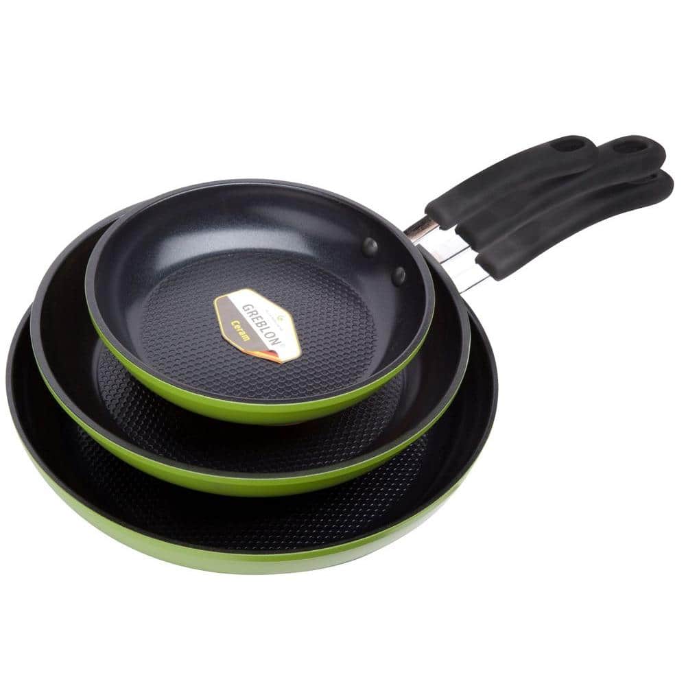  14 Green Ceramic Wok by Ozeri, with Smooth Ceramic Non-Stick  Coating (100% PTFE and PFOA Free)