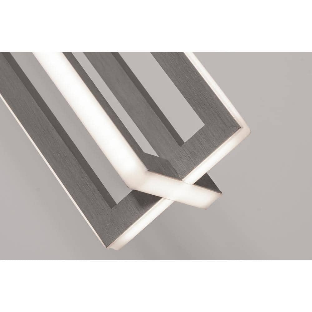Cass Satin Nickel 3-Light LED Pendant