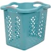 Home Logic 2 Bushel Plastic Lamper Laundry Basket with Silver Handles, Teal  Splash, 2 Pack 