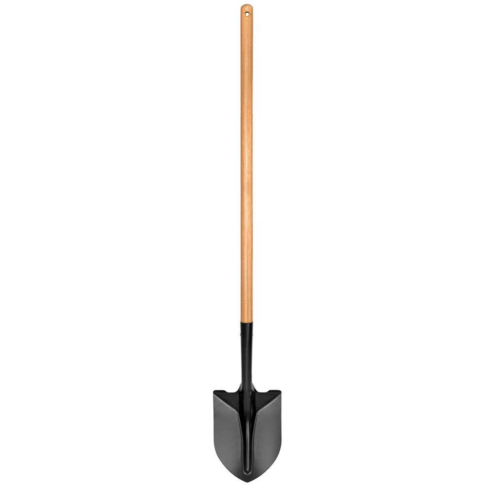 PRIVATE BRAND UNBRANDED 43 in. L Wood Handle Digging Shovel 77470-944 - The Home Depot