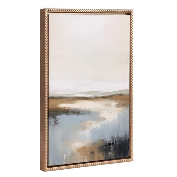 Kate and Laurel Sylvie Idyllic Retreat 1-Piece Gold Framed Canvas Art Print, 18.00 in. x 24.00 in.