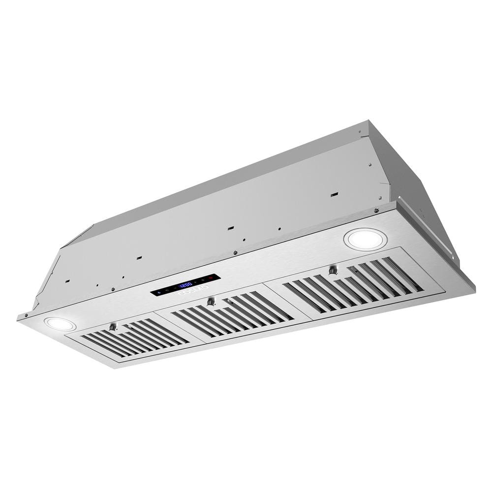 Cosmo 36" Stainless Steel Insert Range Hood with LED Lights