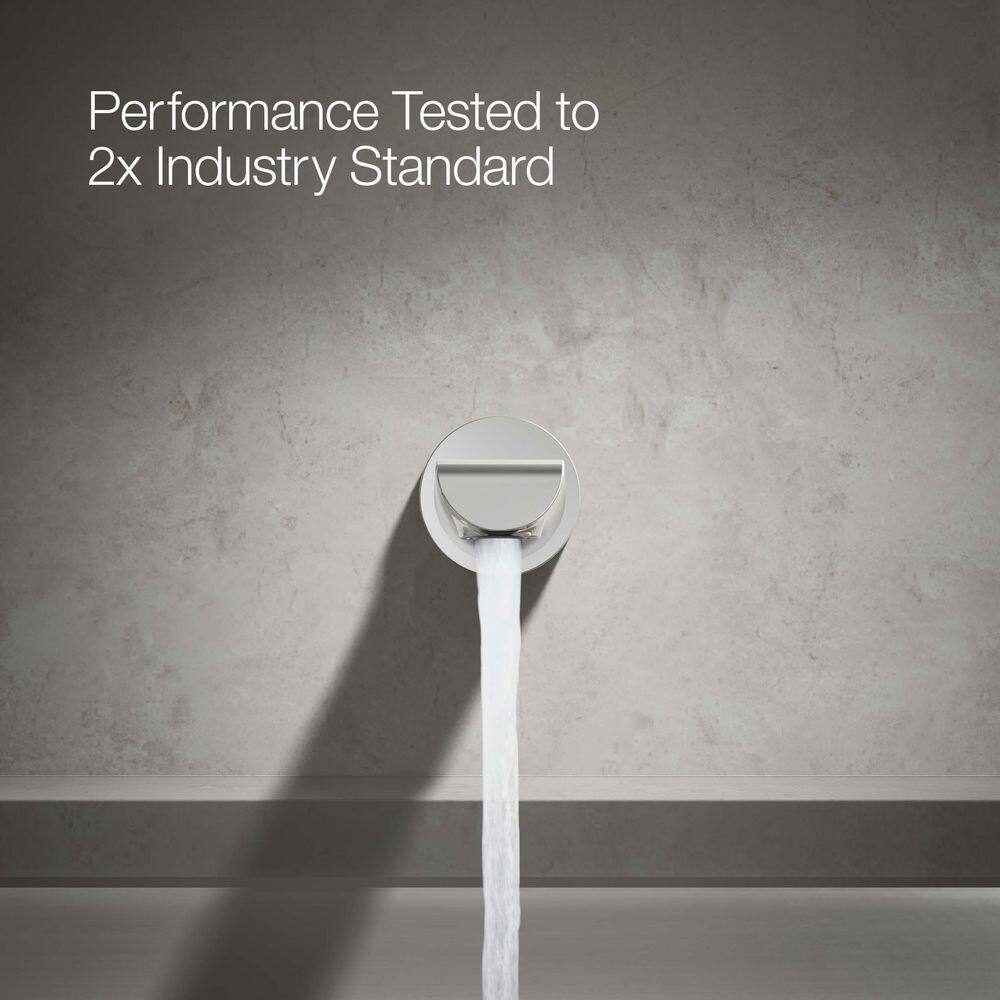 Polished Chrome Wall Mounted Bath Spout