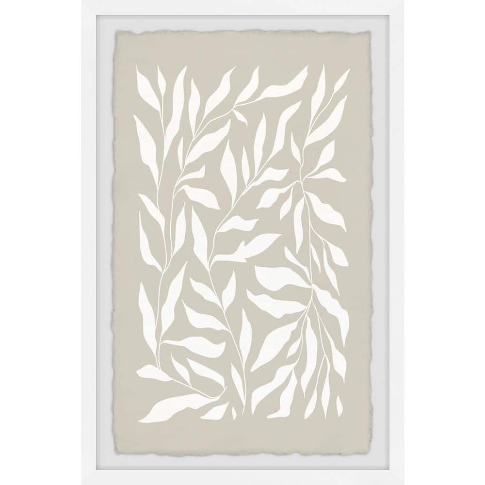 Leaf Collage by Marmont Hill Framed Nature Art Print 24 in. x 16 in.