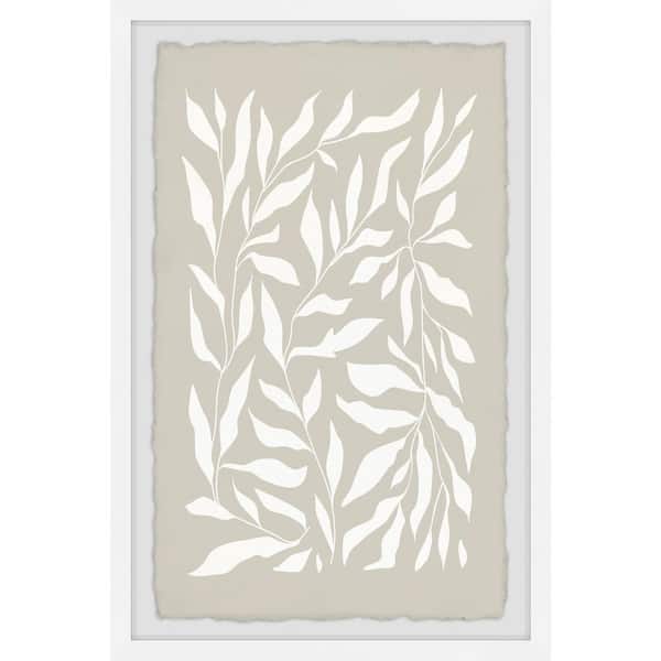 Unbranded "Leaf Collage" by Marmont Hill Framed Nature Art Print 24 in. x 16 in.