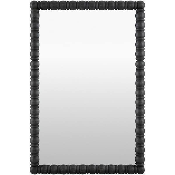 Galey Alix Karling Blair Traditional Accent Mirror, 37 in. H x 24 in. W x 2 in. D, Black