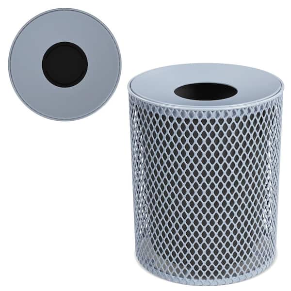 32 Gallon Outdoor Commercial Expanded Metal Portable Trash Receptacle