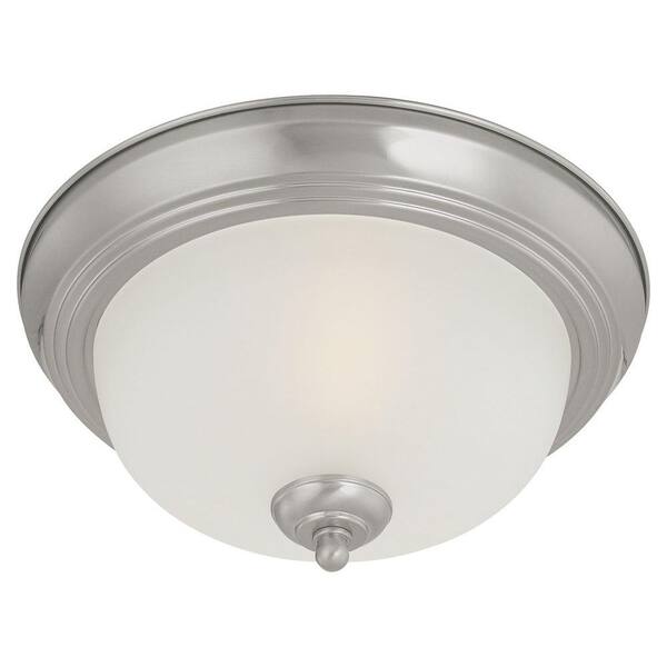 Thomas Lighting 3-Light Brushed Nickel Ceiling Flush Mount