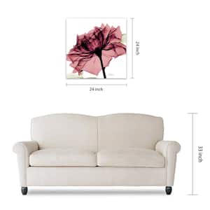 "Chianti Rose I" Frameless Free Floating Tempered Glass Panel Graphic Wall Art