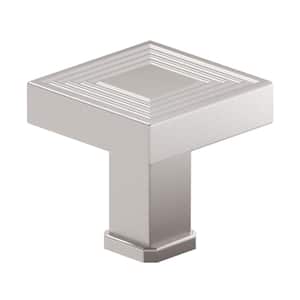 Como Collection 1-3/8 in. (35 mm) x 1-3/8 in. (35 mm) Brushed Nickel Transitional Cabinet Knob