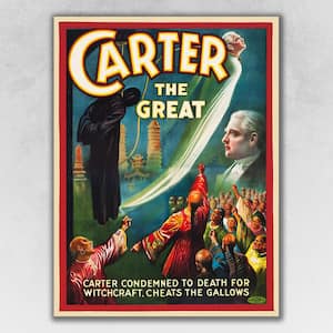 11 in. Multicolor Vintage 1926 Carter Witchcraft Magic Poster Wall Art