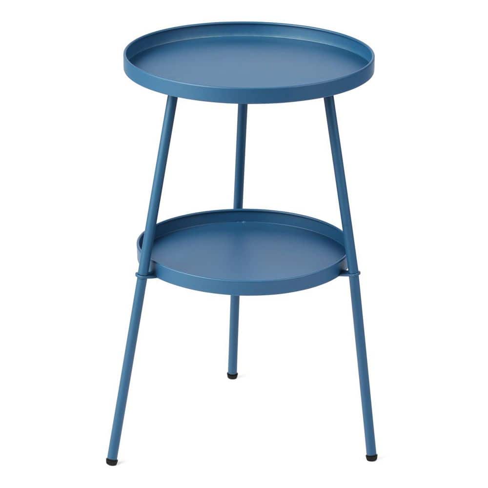 2-Tier Round Metal Outdoor Side Table price history on PriceWatchPro
