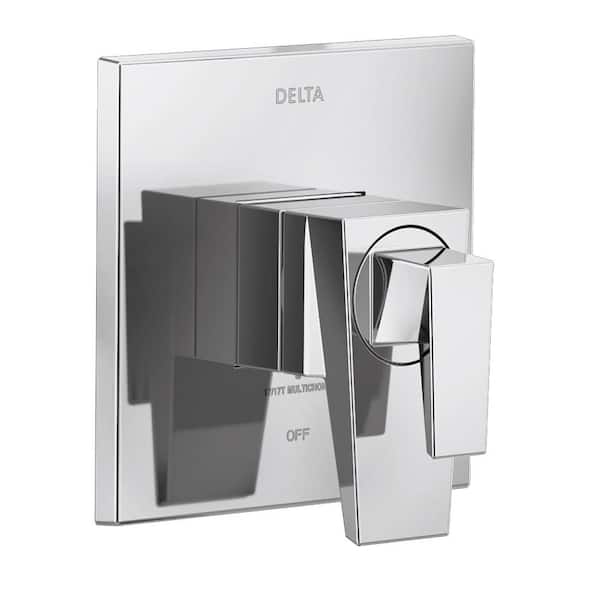 Delta Trillian 1-Handle Wall-Mount Valve Trim Kit in Lumicoat Chrome (Valve Not Included)