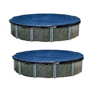18 ft. Round Above Ground Winter Swimming Pool Protective Cover (2-Pack)