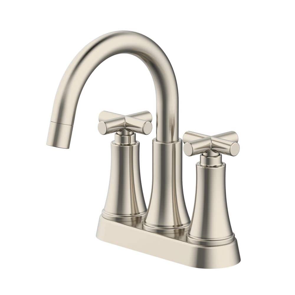 Son and daughter 2点set Glacier Bay Wilmont 4 in. Centerset 2-Handle Bathroom Faucet with