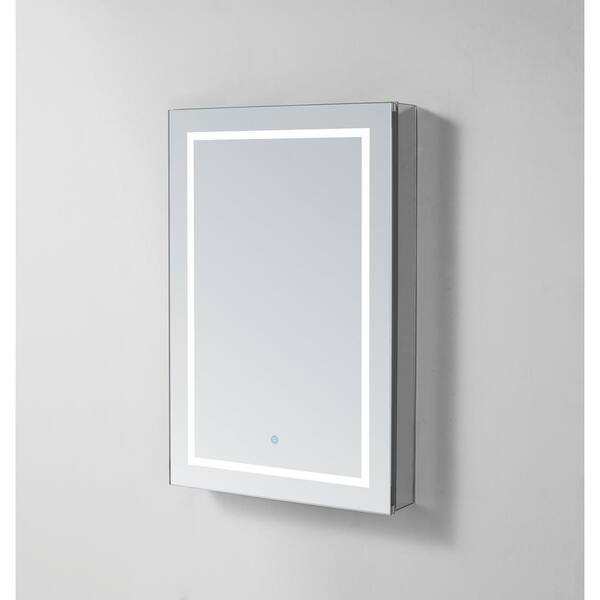 Surface Mount Medicine Cabinet With, Medicine Cabinet With Mirror And Lights Home Depot