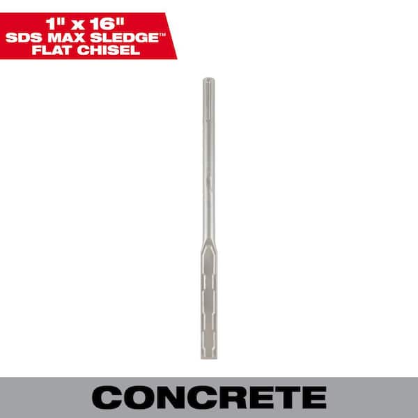 Milwaukee 1 in. x 16 in. SLEDGE SDS-MAX Flat Chisel
