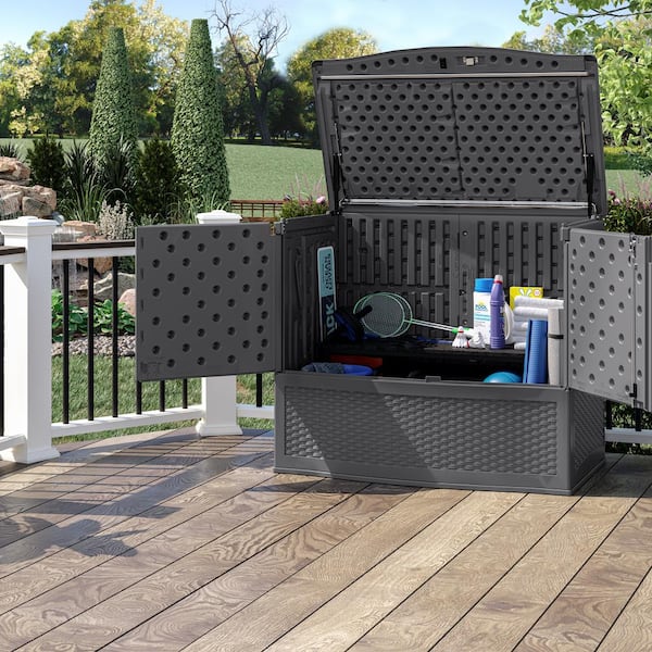 Oasis 48.75 in. W x 30.5 in. D x 41.25 in. H Plastic Outdoor Storage Cabinet