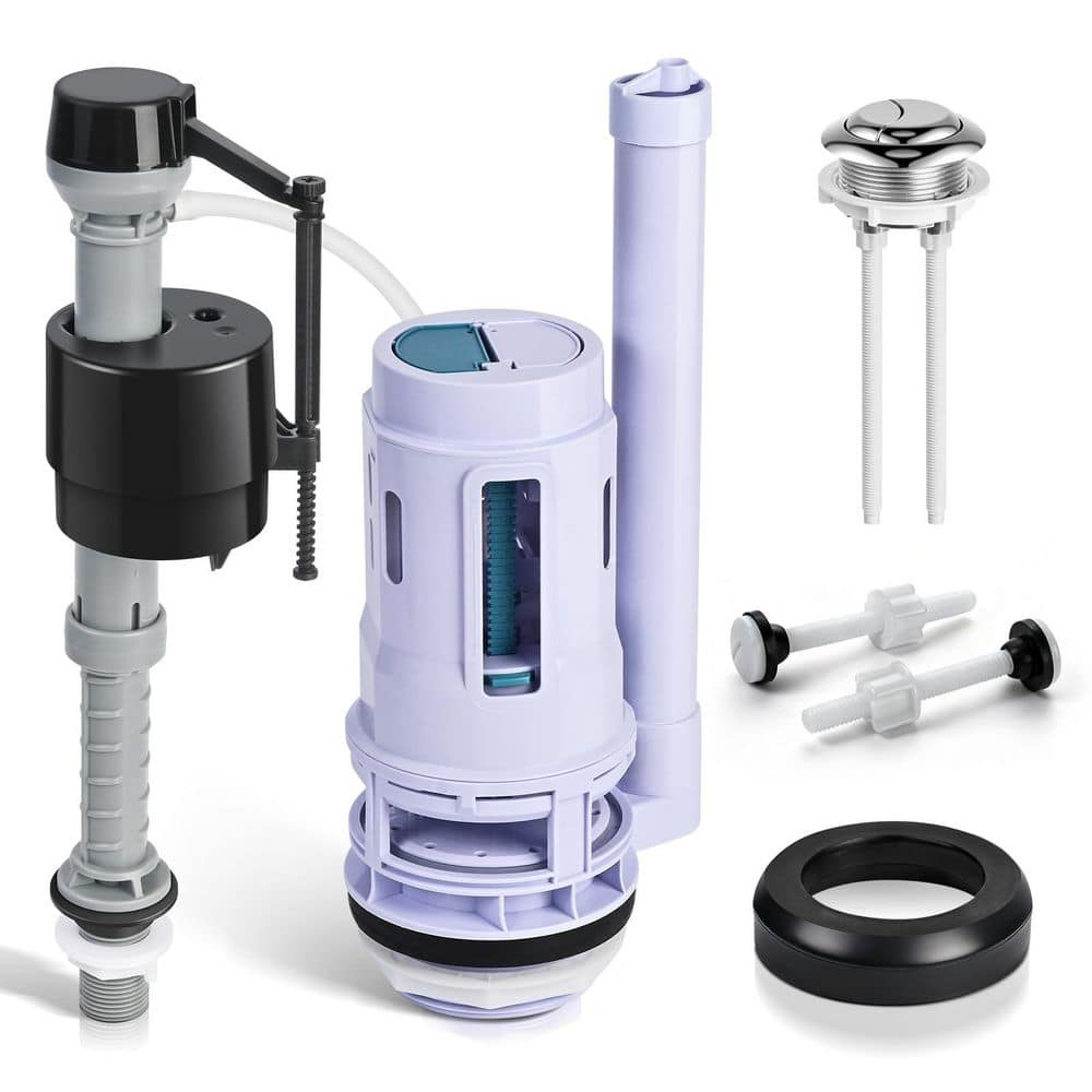 3 in. Dual Flush Valve Replacement Kit for 2-Piece Toilets, Universal Toilet Repair Kit with Push Button price history on PriceWatchPro