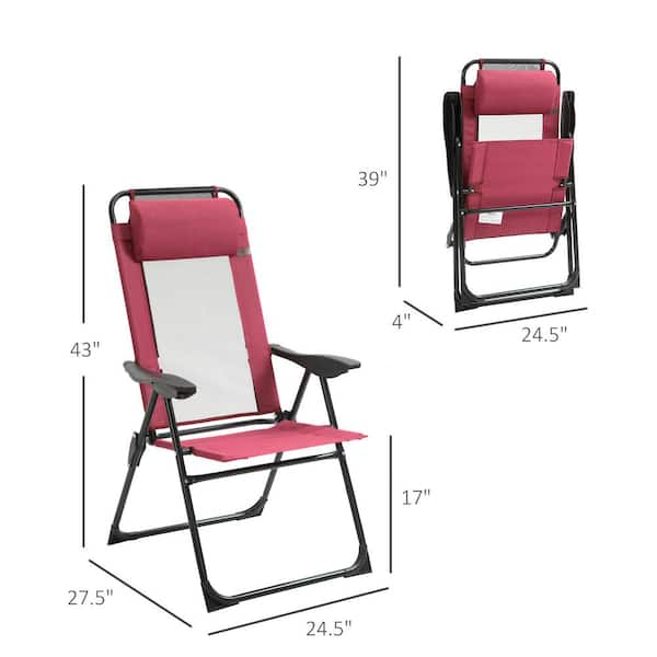 Outsunny Patio Recliner, Outdoor Reclining Chair With Flip-up Side Table,  All-weather Wicker Metal Frame Chaise With Footrest, Cushions : Target