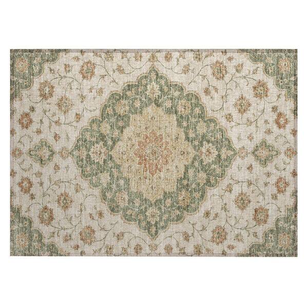 Chantille Machine Washable Indoor/Outdoor Abstract ACN3081 Fern 3 ft. x 4 ft. Area Rug