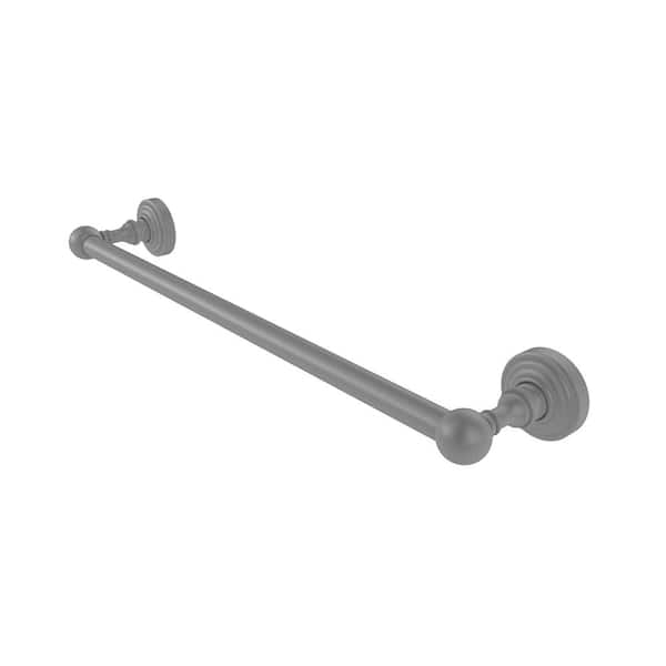 Waverly Place Collection 36 in. Wall Mounted Single Towel Bar in Matte Gray