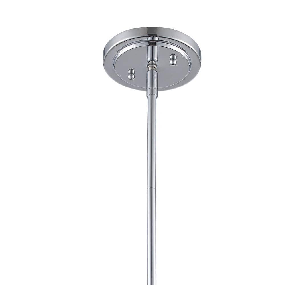 Mod Pod Mini Pendant Light in Polished Chrome with Frosted Glass Shade