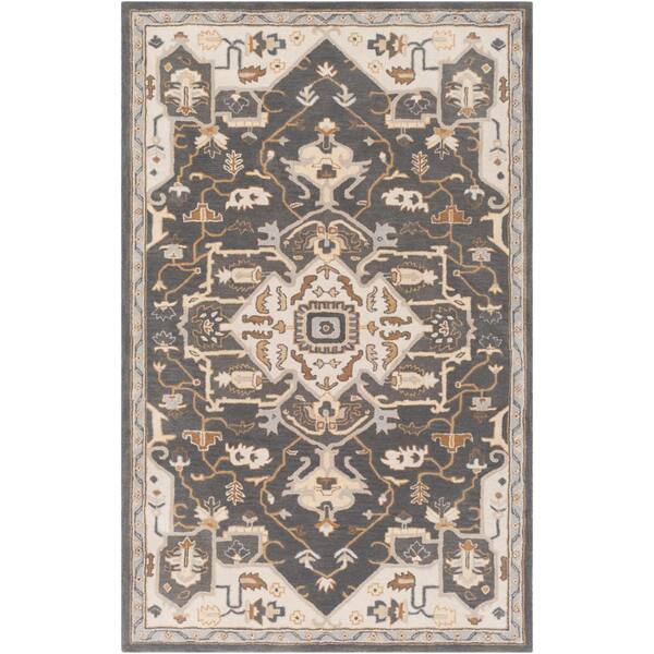 Livabliss Demetrios Olive Traditional 9 ft. x 12 ft. Indoor Area Rug