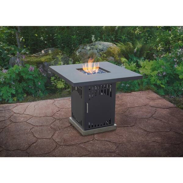 bond lari steel propane fire pit table