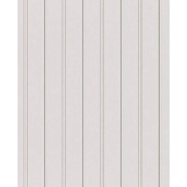 Unbranded Metallic Greige Stripes Design Vinyl on Non-woven Non-pasted Wallpaper Roll