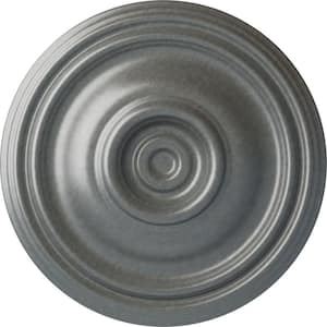 14-3/4 in. x 1-3/4 in. Traditional Urethane Ceiling Medallion (Fits Canopies upto 4 in.), Platinum