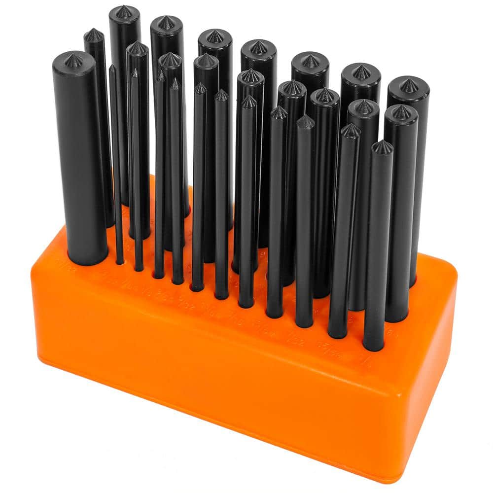 XtremepowerUS Center Punch Set Steel Transfer Punch Machinist Thread Tool  Kit Set (28-Piece) 13130-XPH1 - The Home Depot