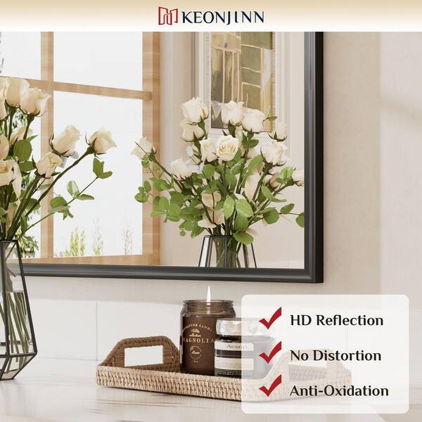 nozominnn♡ KeonJinn 24 in. W x 36 in. H Stainless Steel Retangular Framed