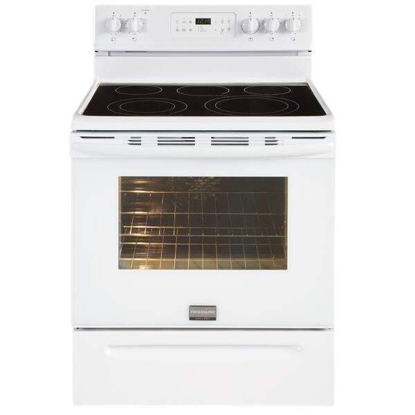 Frigidaire 5.7 cu. ft. Electric Range with Self-Cleaning Convection Oven in White