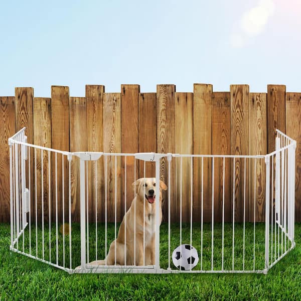 COZIWOW 6 Panel Dog Gate Freestanding Playpen CW61T0720