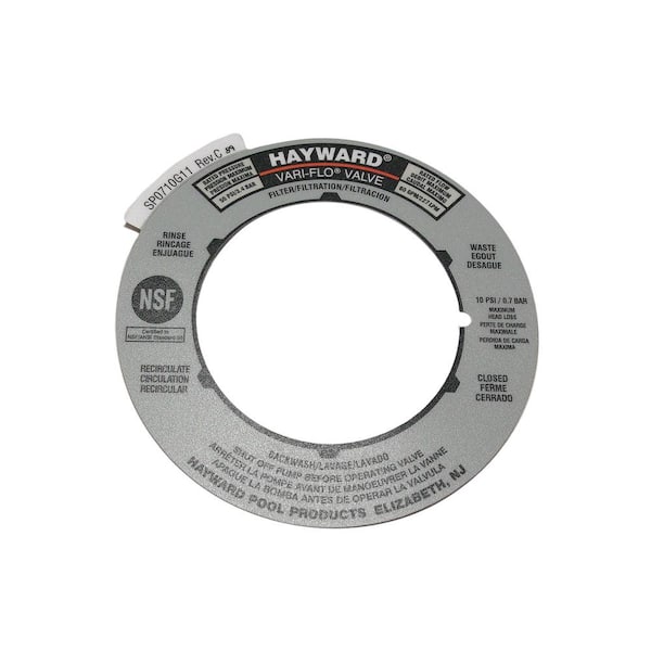 Label Plate Replacement for Multiport and Sand Filter Valves