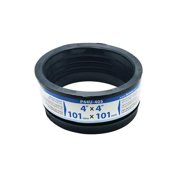Fernco 4 in. Service Weight Cast Iron Hub x 4 in. Sch. 40 PVC