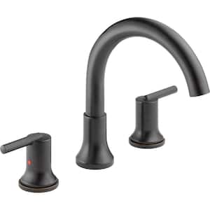 Trinsic 2-Handle Deck-Mount Roman Tub Faucet Trim Kit Only in Venetian Bronze (Valve Not Included)