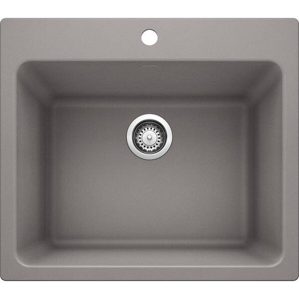 Blanco Liven 25 in. x 22 in. x 12 in. Granite Undermount Laundry Sink