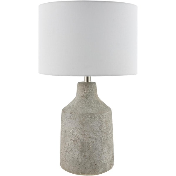 Livabliss Foreman FMN-004 26 in. H x 15 in. W x 15 in. D Accent Table Lamp, Gray