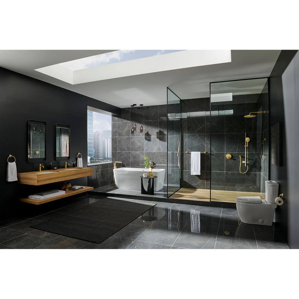Brushed Cool Sunrise Wall Mounted Round Toilet Paper Holder