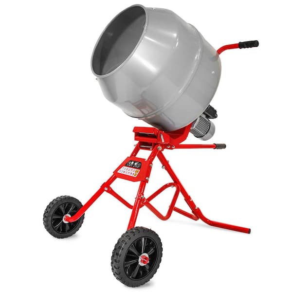 4.6 cu. ft. Portable Gear-Driven Electric Concrete Cement Mixer