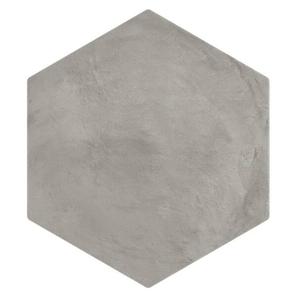 Ivy Hill Tile Dash Gray Sabbia 8.5 in. x 9.84 in. Matte Hexagon ...