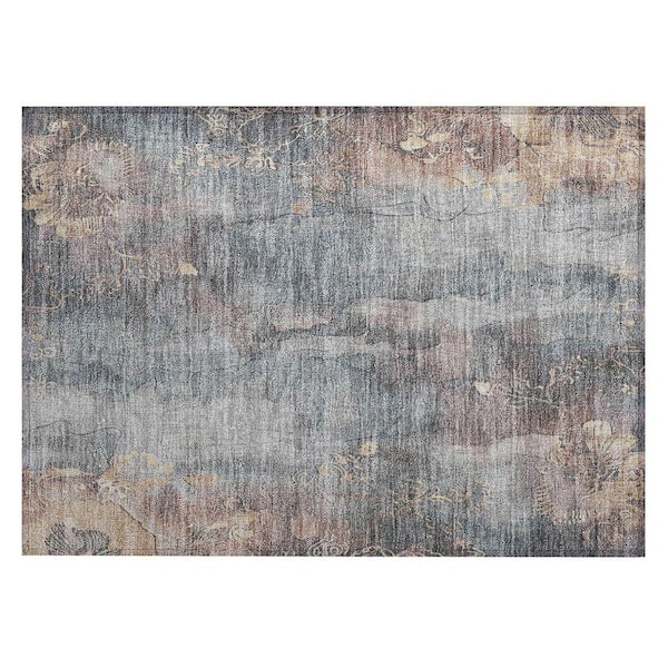 Chantille Machine Washable Indoor/Outdoor Abstract ACN1869 Gray 2 ft. x 3 ft. Accent Rug