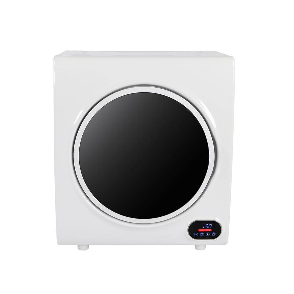 2.6 cu. ft. White Electric Dryer with LED Display -  Karl home, 483296677888