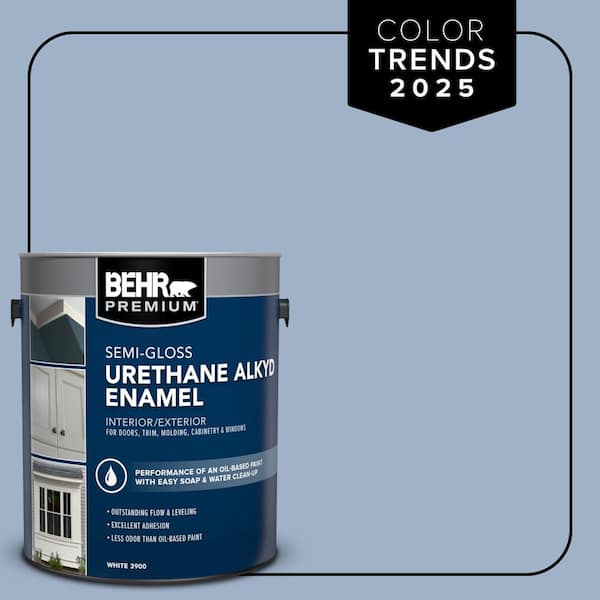 1 gal. #S530-3 Aerial View Urethane Alkyd Semi-Gloss Enamel Interior/Exterior Paint