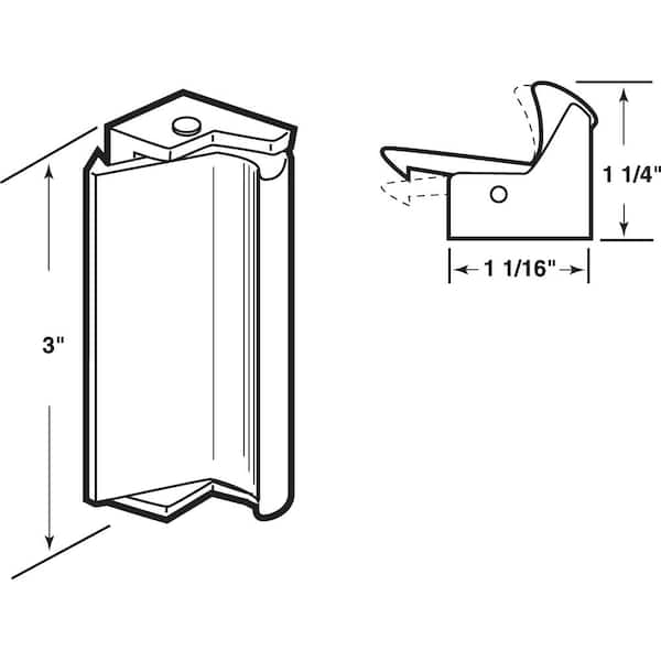 Black Plastic, Sliding Window Latch and Pull